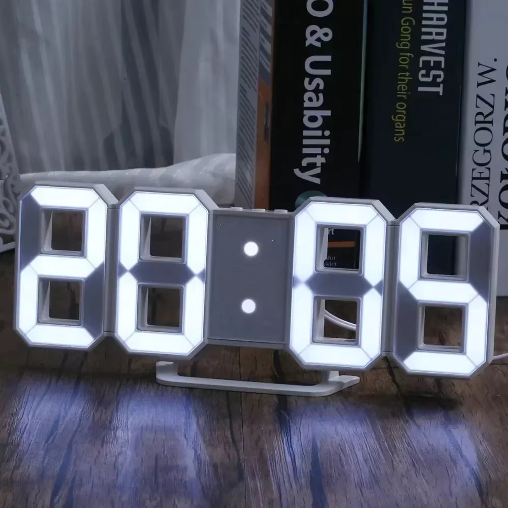 暮らしを整える 3D LEDデジタル時計